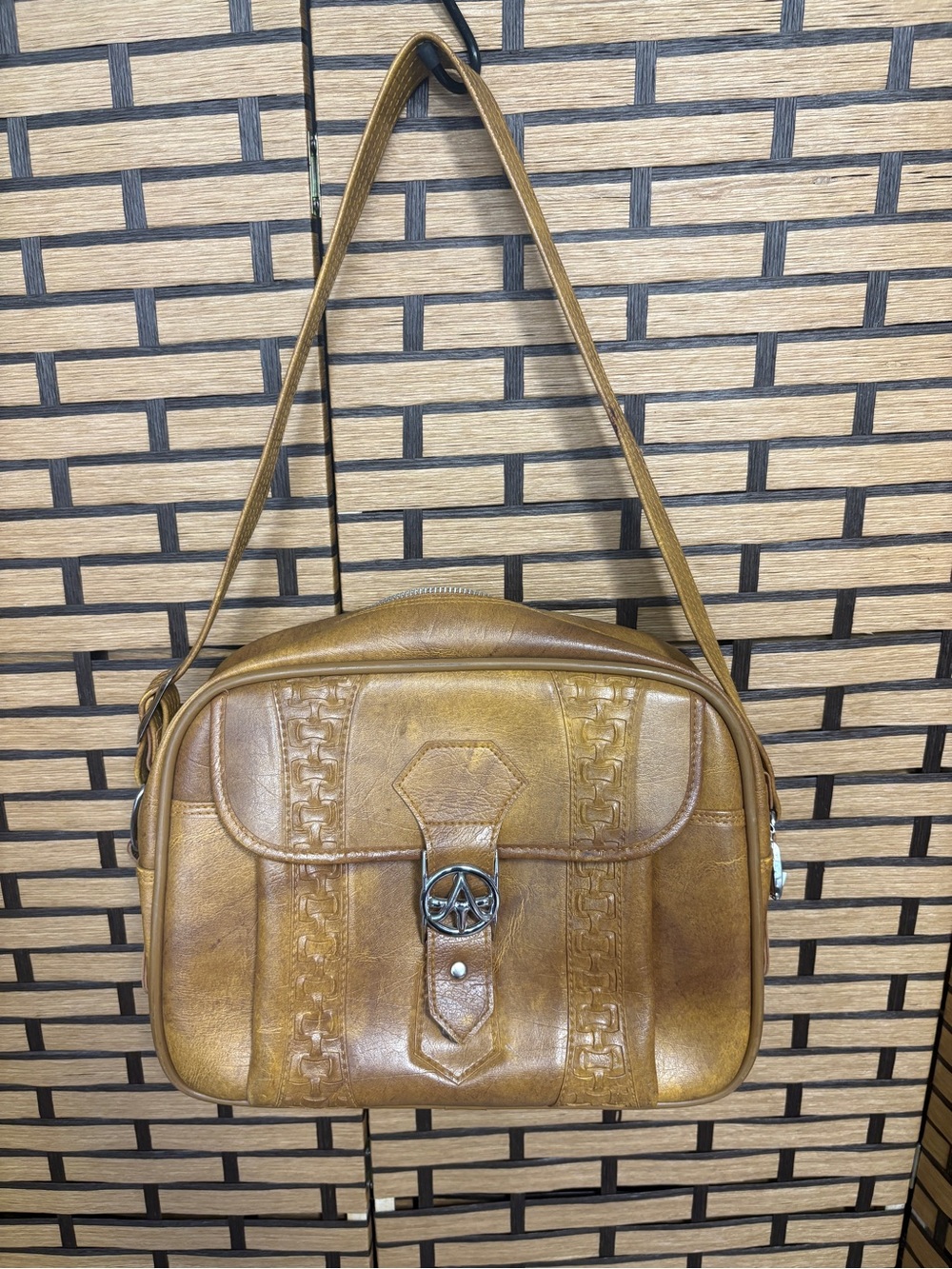 American tourister brown carry on bag